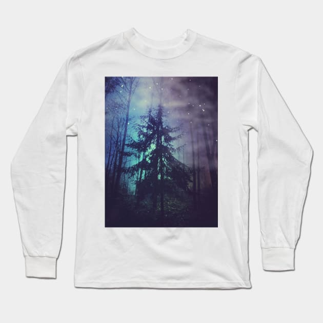 Luminous Forest Long Sleeve T-Shirt by DyrkWyst